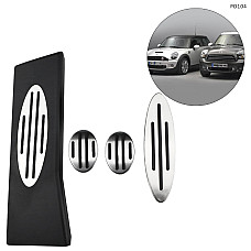 Алуминиеви спортни педали за Mini Cooper Countryman, R56 R60 F54 F55 F56 – газ, спирачка, съединител и почиващ – PD104 - Sellzone.bg Алуминиеви спортни педали за Mini Cooper Countryman, R56 R60 F54 F55 F56 – газ, спирачка, съединител и почиващ – PD104